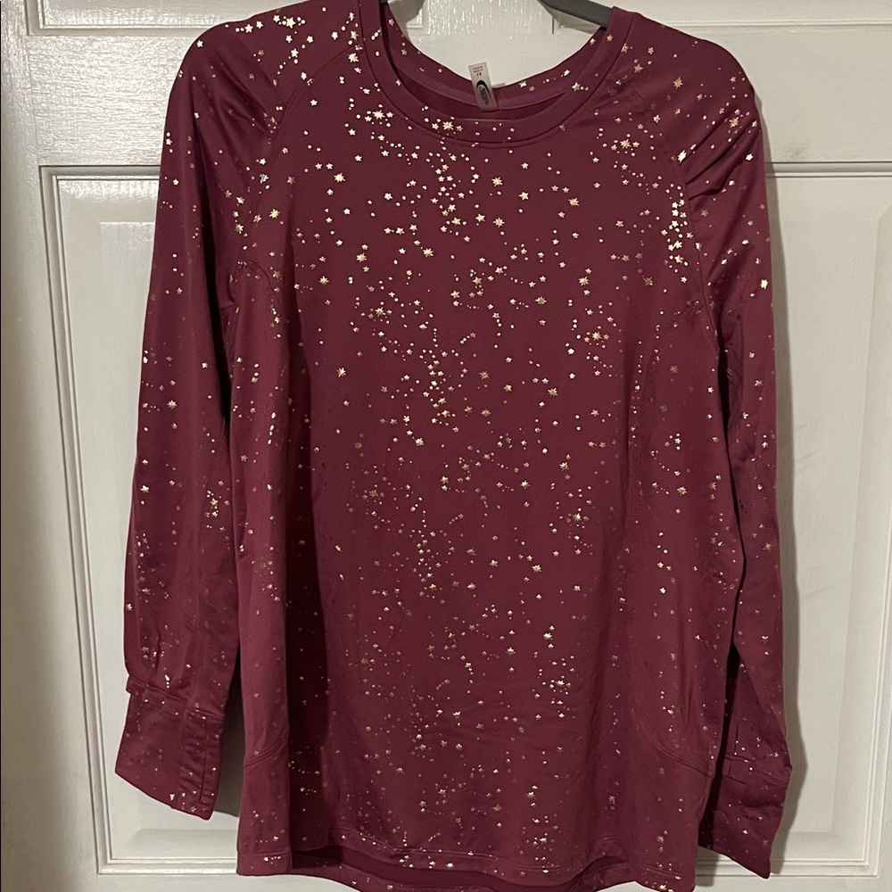 MTA Sport Pink Top with Gold Stars